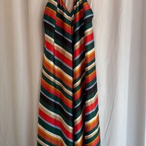 Lulu's Colorful Striped Backless Dress